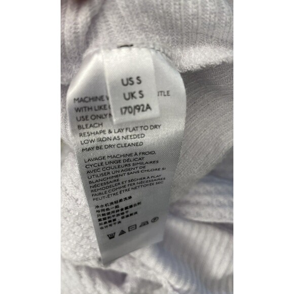 Free People We The Free Santa Clara Thermal Dolman Waffle Knit Top Small White - Picture 10 of 11